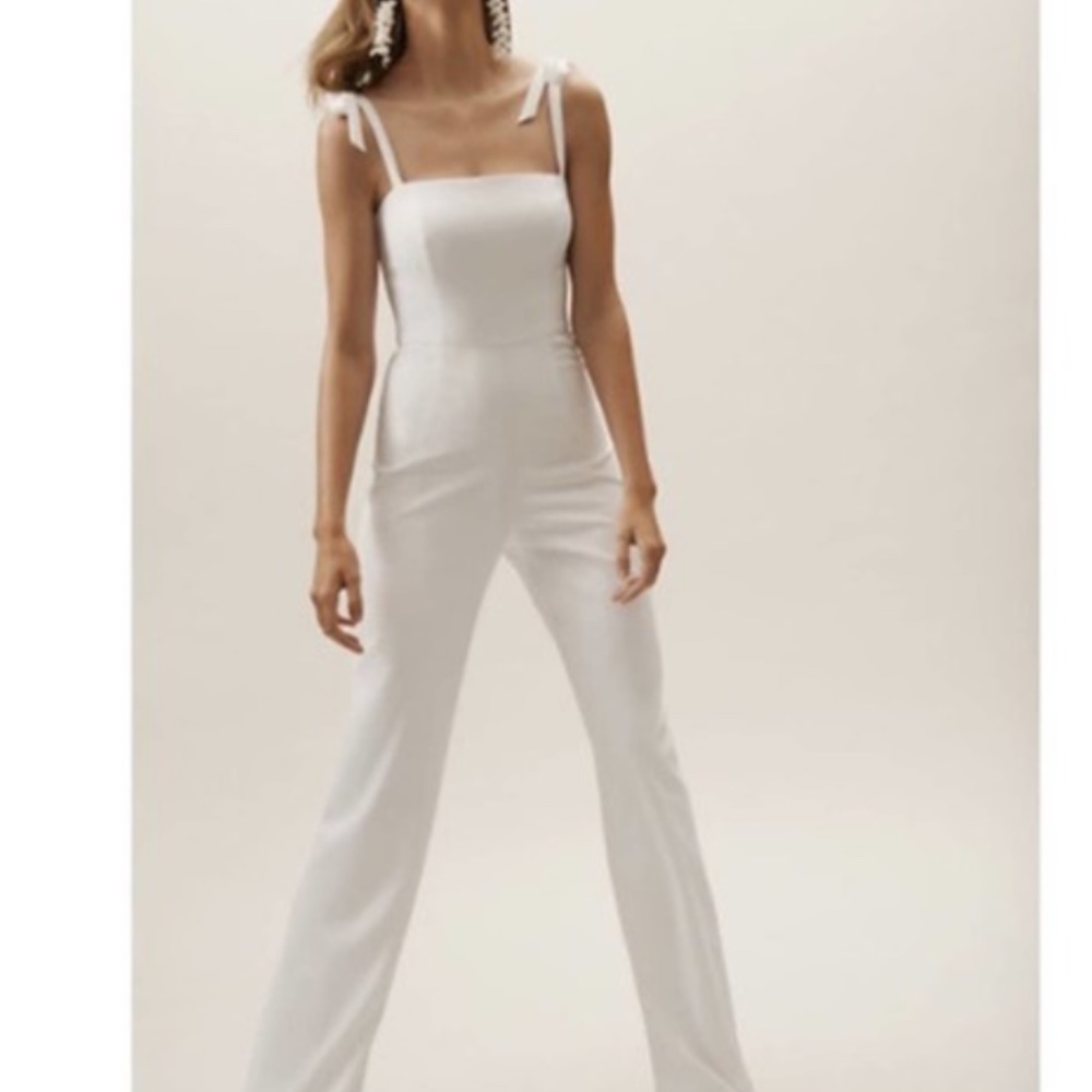 BHLDN White Theia Trinity Jumpsuit 12